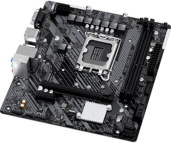 ASRock H610M-X D5 DDR5 Socket 1700, Computers en Software, Moederborden, Gebruikt, Intel, DDR5, Ophalen of Verzenden