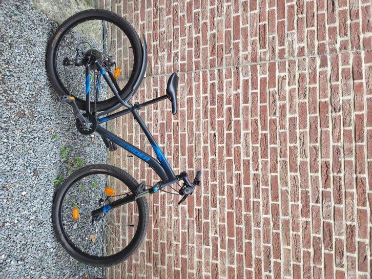 Vélo vtt Rockrider st 120 noir bleu 27,5" Taille S, Fietsen en Brommers, Fietsen | Heren | Herenfietsen, Zo goed als nieuw, Overige merken