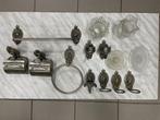 Badkamer accessoires set 12 delig metaal Vintage Klassiek, Ophalen, Gebruikt, Overige kleuren, Overige typen
