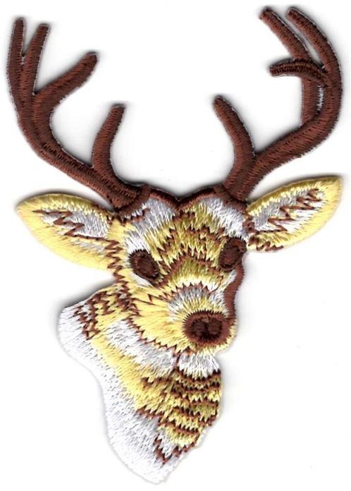 Hert stoffen opstrijk patch embleem, Verzamelen, Overige Verzamelen, Nieuw, Verzenden