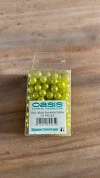 Oasis parels 10 mm, 120 stuks “bright green”, Hobby en Vrije tijd, Ophalen of Verzenden, Zo goed als nieuw, Kraal