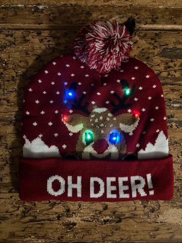Kerstmuts met led, muts met led, verkleed muts met led  beschikbaar voor biedingen
