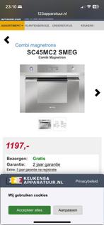 Smeg combi micro/hetelucht/grill, Elektronische apparatuur, Ovens, Ophalen, Zo goed als nieuw, Grill