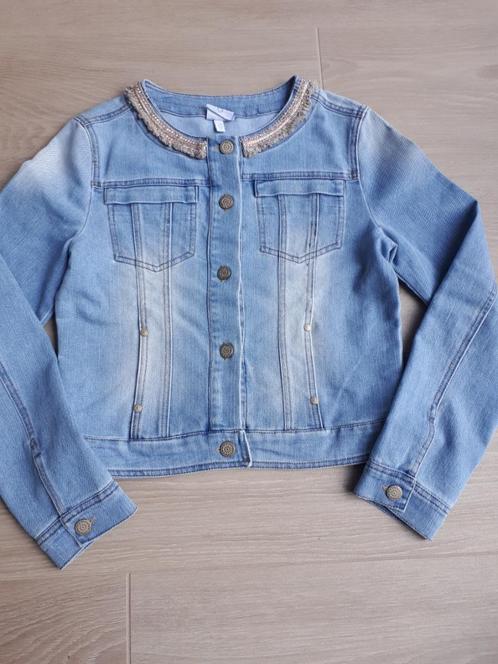 Prachtig jeans jasje Diamante Blu, maat 158, Kinderen en Baby's, Kinderkleding | Maat 158, Zo goed als nieuw, Meisje, Jas, Ophalen of Verzenden