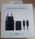 Samsung 45W Power Adapter | Black, Telecommunicatie, Mobiele telefoons | Telefoon-opladers, Ophalen, Nieuw