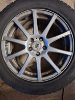 4 Winterbanden op alu velg 17", Auto-onderdelen, Banden en Velgen, Ophalen, Gebruikt, Banden en Velgen, 17 inch