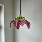 Vintage glazen hanglamp., Antiek en Kunst, Ophalen of Verzenden