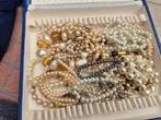 Antieke vintage parel sieraden - kettingen, Ophalen of Verzenden