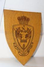 ABL "KrijgsSchool" houten embleem (H: 40 cm), Verzamelen, Militaria | Algemeen, Verzenden, Landmacht, Embleem of Badge
