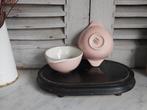 2 mooie pastelroze BOCH (spoel / dessert) kommen handgrepen, Antiek en Kunst, Ophalen of Verzenden
