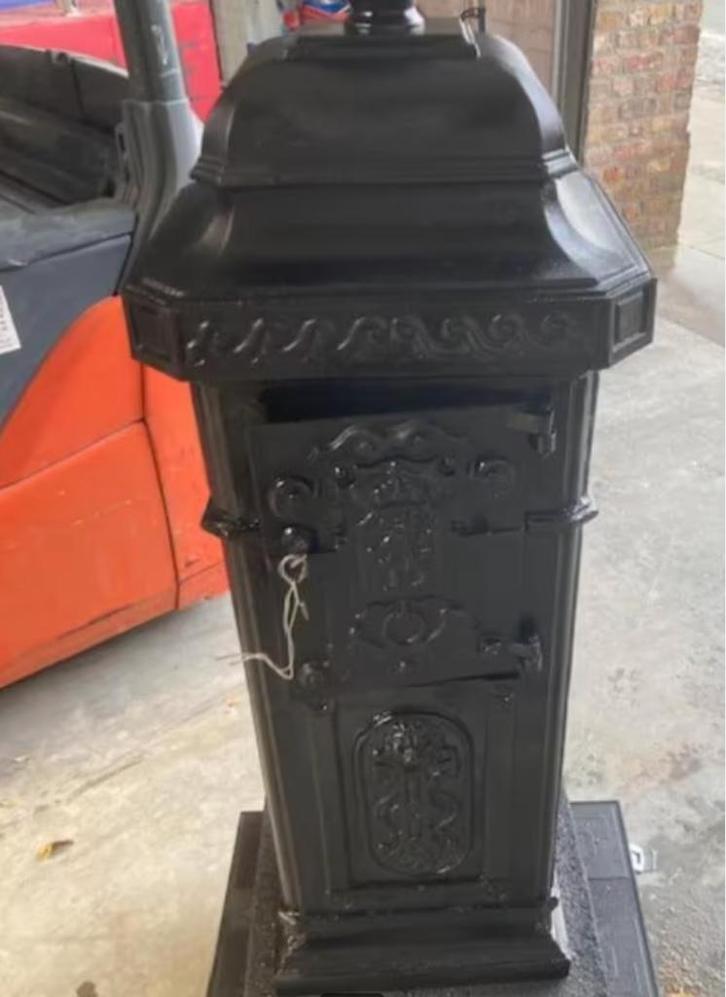 Zware kwaliteits kolom brievenbus., Tuin en Terras, Brievenbussen, Gebruikt, Ophalen