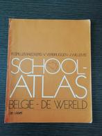 Vintage Schoolatlas België en de Wereld - De Sikkel 1981, Boeken, Gelezen, Overige atlassen, Ophalen of Verzenden, 1800 tot 2000