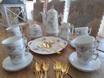 Service à dessert en fine porcelaine ancienne, Antiquités & Art, Antiquités | Services (vaisselle) complet, Enlèvement