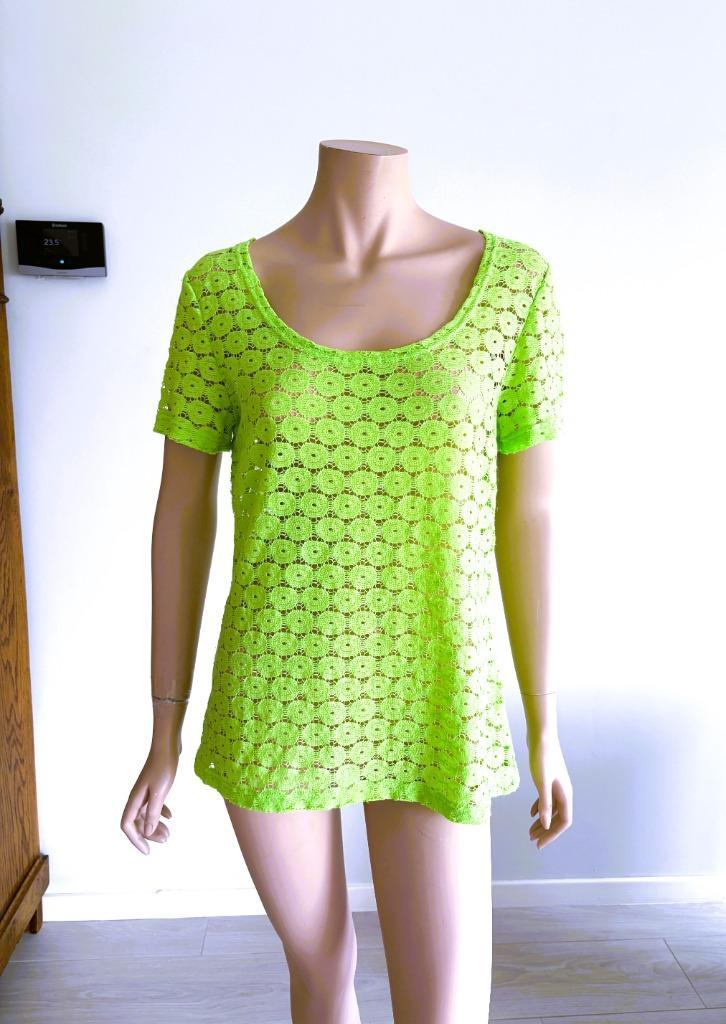 Caroline Biss T-shirt – Maat 46, Kleding | Dames, Blouses en Tunieken, Zo goed als nieuw, Maat 46/48 (XL) of groter, Groen, Ophalen of Verzenden