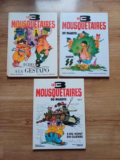 Bd les 3 mousquetaires du Maquis EO, Livres, BD, Plusieurs BD, Enlèvement ou Envoi