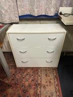 Wit kastje met 3 lades, Huis en Inrichting, Kasten | Ladekasten, Ophalen