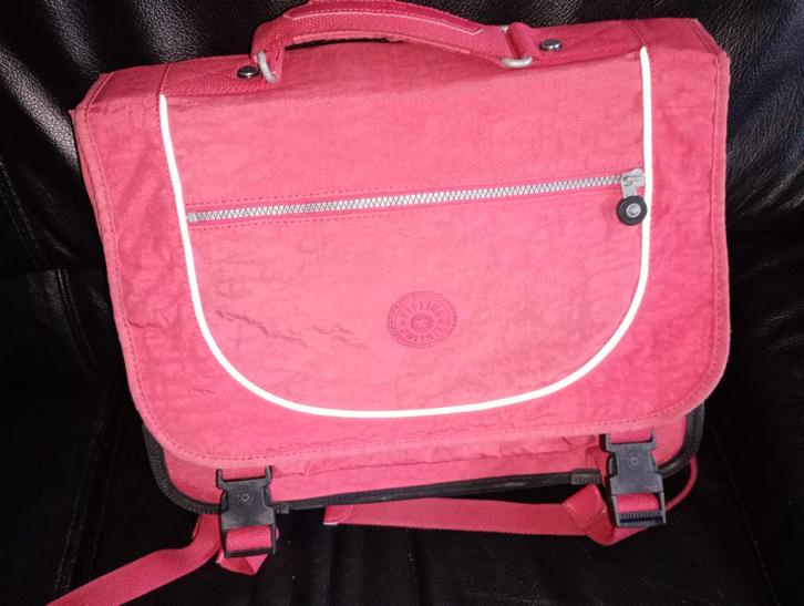Rode en roze boekentas KIPLING stevig met veel vakken, Handtassen en Accessoires, Tassen | Schooltassen, Gebruikt, Aktetas of Boekentas