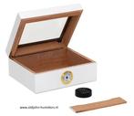 XIKAR HUMIDOR SUPREME CAPRI GLASSTOP WIT HOOGGLANS      h120, Verzamelen, Verzenden, Nieuw, Tabaksdoos of Verpakking