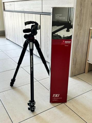 Manfrotto MK190XPRO3-3W statiefkit, Avec rotule, 150 à 175 cm, Comme neuf, Enlèvement
