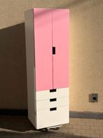 IKEA SMÅSTAD armoire penderie rose-blanc 192x60x51 cm, Avec espace de penderie, Contemporain, Utilisé, 50 à 100 cm