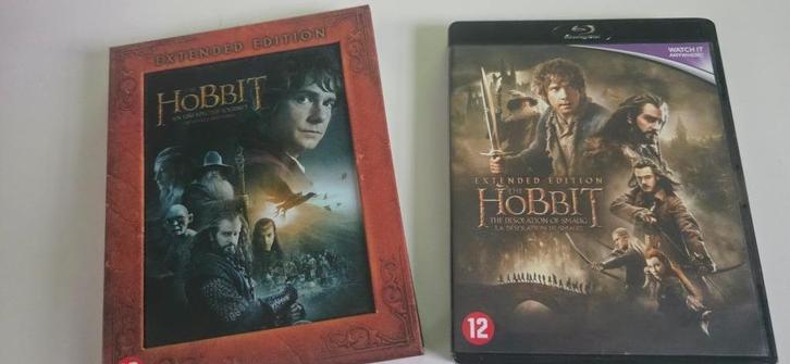 BR - Hobbit 2 films EXTENDED EDITIONS, Cd's en Dvd's, Blu-ray, Zo goed als nieuw, Avontuur, Ophalen of Verzenden