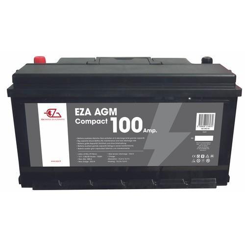Batterie 12V AGM 100Ah Compact - EZA, Caravanes & Camping, Camping-car Accessoires, Comme neuf, Enlèvement