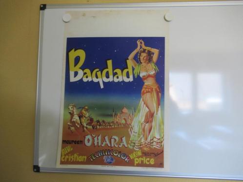 Filmaffiche  BAGDAD, Verzamelen, Posters, Zo goed als nieuw, Film en Tv, A1 t/m A3, Rechthoekig Staand, Ophalen of Verzenden