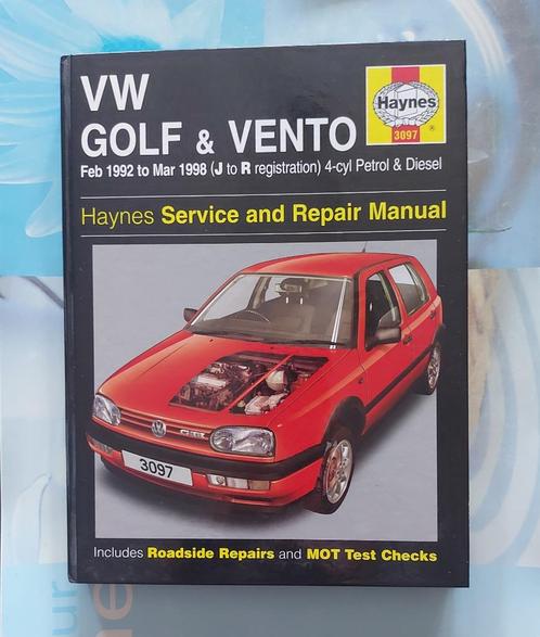 VW Golf & Vento - Manuel d'entretien et de réparation Haynes, Autos : Divers, Modes d'emploi & Notices d'utilisation, Enlèvement ou Envoi