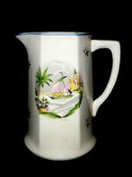 FAIENCERIE DE SAINT GHISLAIN ART DECO KRUIK ZEILBOOT CA 1925, Antiek en Kunst, Ophalen of Verzenden