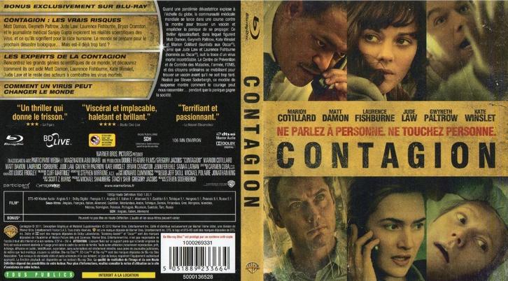 contagion (blu-ray) nieuw, Cd's en Dvd's, Blu-ray, Zo goed als nieuw, Drama, Ophalen of Verzenden