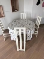 Verlengbare tafel met stoelen, Ophalen, Gebruikt, Rond, Vijf personen of meer