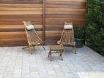 Scandinavische vouwstoelen, Tuin en Terras, Ophalen, Zo goed als nieuw, Hout, Inklapbaar