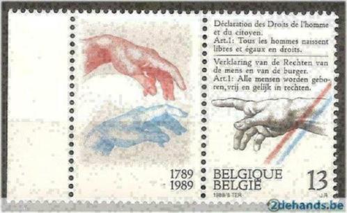 Belgie 1989 - Yvert/OBP 2327 - Rechten van de mens (PF), Timbres & Monnaies, Timbres | Europe | Belgique, Non oblitéré, Envoi