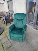 Fauteuil électrique vert bouteille, Ophalen, Zo goed als nieuw