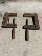 2 antieke houten klemmen, Enlèvement