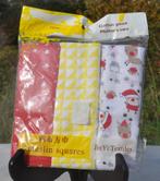 3 langes en tissu coton de 60x60 cm neuf, Enfants & Bébés, Enlèvement ou Envoi, Neuf, Garçon ou Fille