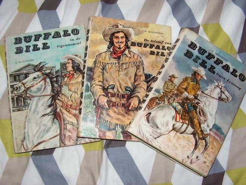 3 leesboeken Buffalo Bill (uitgaven +- 1965) 5 € vr alles, Livres, Livres pour enfants | Jeunesse | 13 ans et plus, Utilisé, Fiction