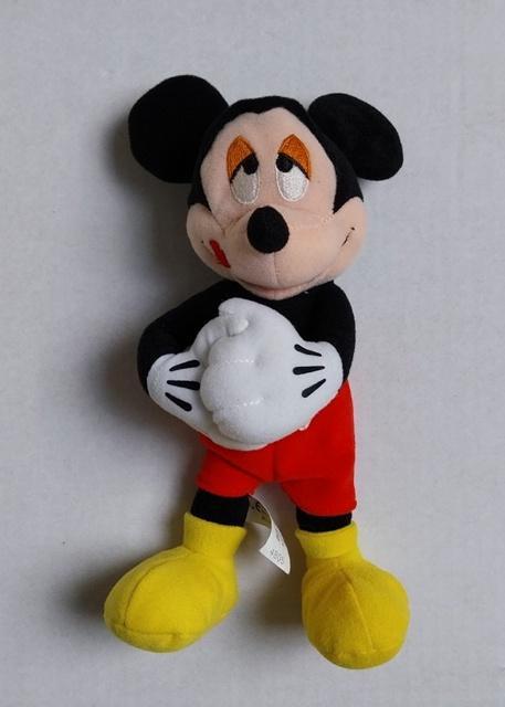 Lief knuffeltje van een verliefde Mickey Mouse, Verzamelen, Disney, Gebruikt, Knuffel, Mickey Mouse, Ophalen of Verzenden