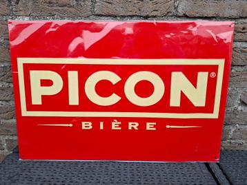 Groot zeldzaam reclamebord Picon (60 x 40 cm) beschikbaar voor biedingen