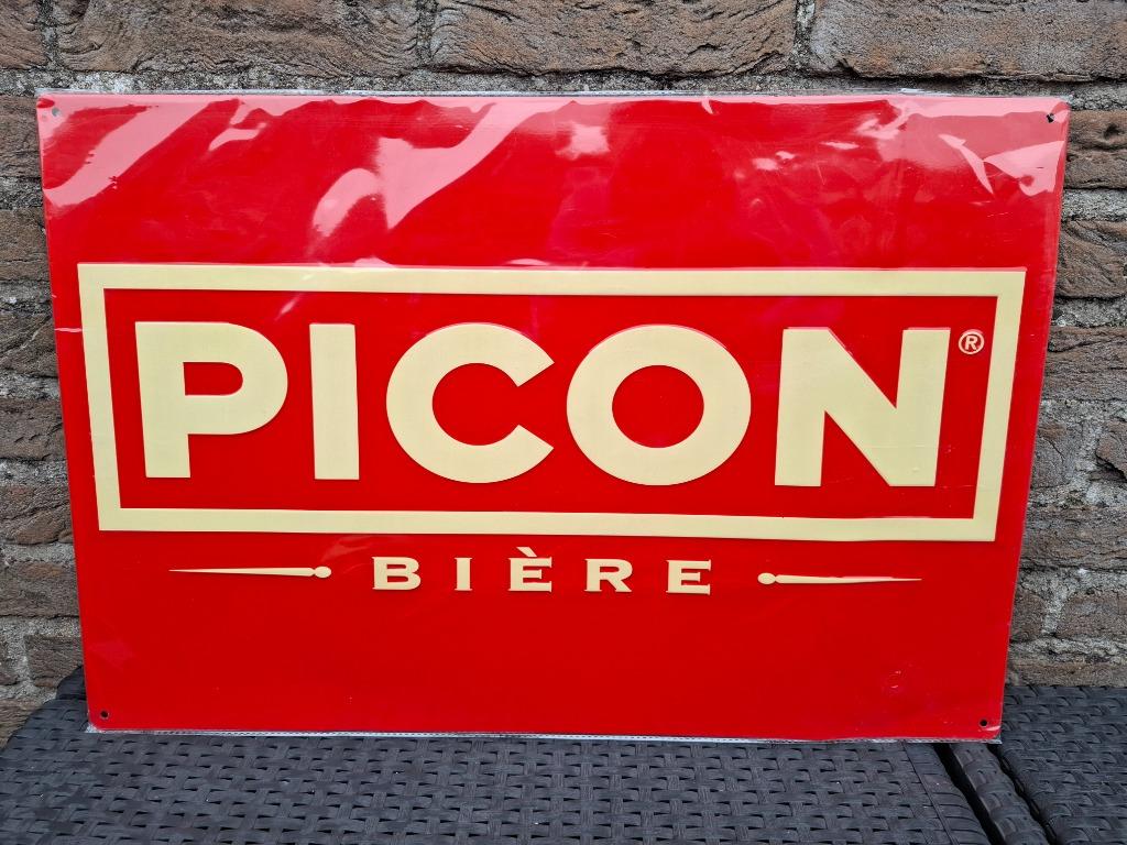 Grande plaque publicitaire Picon rare (60 x 40 cm), Collections, Marques & Objets publicitaires, Neuf, Panneau publicitaire, Enlèvement ou Envoi