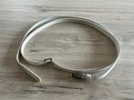 Witte lederen dubbele riem Fashion FX maat 95, Kleding | Dames, Riemen en Ceinturen, Fashion FX, Ophalen of Verzenden, Zo goed als nieuw