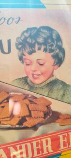 Oude affiche van Fameu speculoos, Vander Elst uit Leuven'50, Ophalen of Verzenden, Zo goed als nieuw