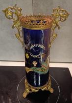 Prachtige kobaltblauw keramieken vaas., Antiek en Kunst, Ophalen of Verzenden