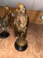 Massief bronzen beeld Romeinse krijger –65 cm antiek stijl, Antiek en Kunst, Ophalen of Verzenden