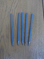 25 pointes d'acier laquées grises de 18 cm. Pour 8 euros, Ophalen of Verzenden, Nieuw