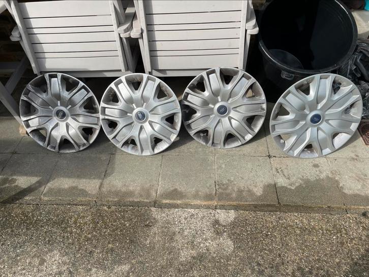 Jeu de 4 enjoliveurs Ford d’origine 16 pouces, Auto diversen, Wieldoppen, Zo goed als nieuw, Ophalen