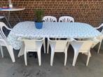 Tuinset met zwevende parasol, Ophalen of Verzenden, Gebruikt, Tuinset