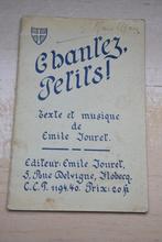 Emile Jouret 1946. Chantez petits. Signé, Antiek en Kunst, Verzenden
