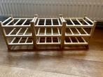 Houten IKEA wijnrekjes, Huis en Inrichting, Ophalen, Zo goed als nieuw, Hout, 5 tot 15 flessen