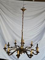 Antieke Sierlijke koperen luster, Ophalen